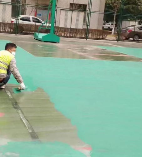 甘南球场地面翻新